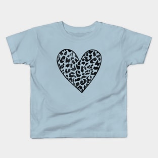 Leopard Heart Kids T-Shirt